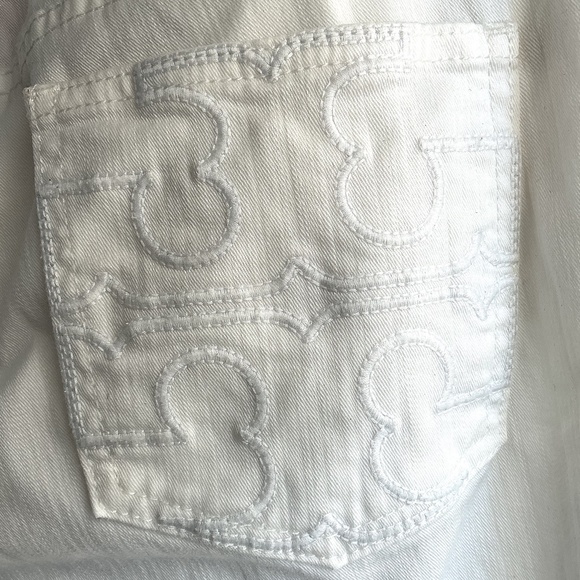 TORY BURCH Cotton Slim Jeans White Size 25 - Picture 6 of 6